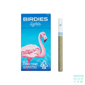 Cannabis Pre-rolls 10 Pack Lights 2:1 CBD:THC 7 Grams by Birdies